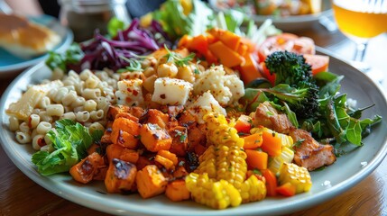 Vibrant Healthy Salad with Quinoa and Fresh Vegetables generated with AI