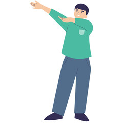 Character of Cute Children. World Children's Day Celebration. Vector Illustration