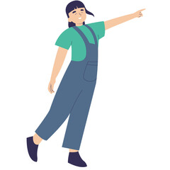 Character of Cute Children. World Children's Day Celebration. Vector Illustration