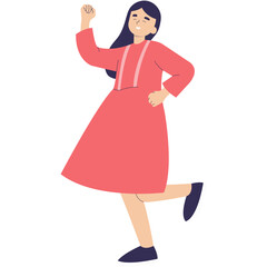 Character of Cute Children. World Children's Day Celebration. Vector Illustration