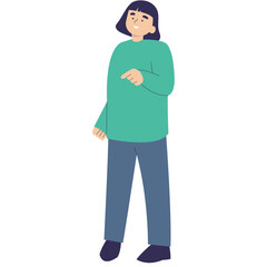 Fototapeta premium Character of Cute Children. World Children's Day Celebration. Vector Illustration