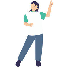 Character of Cute Children. World Children's Day Celebration. Vector Illustration