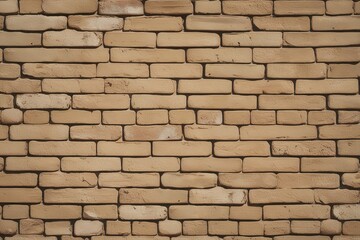 Obraz premium Rustic Vintage Beige Brick Wall Texture Ideal for Backgrounds and Product Display