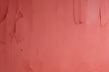 Obraz premium Vibrant Coral Brushstroke Plaster Wall Texture Background