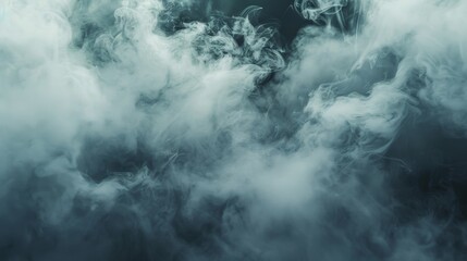 Obraz premium Mysterious Smoke Filled Atmosphere with Ghostly Ambiance in Monochrome Scene