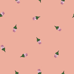 Chrysanthemum Flower Seamless Pattern. Floral Digital Paper.