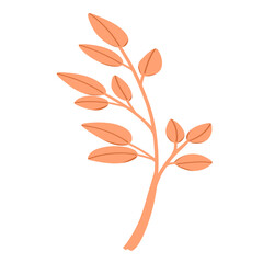 Small plants illustration with distinctive color