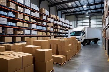 Logistics Center Featuring Abundant Product Storage and Active Distribution Fleet