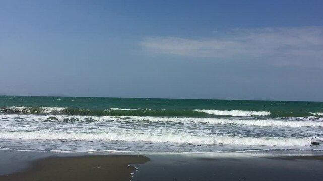 waves on the beach