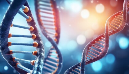 Double helix DNA strands