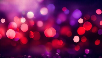 Purple and red bokeh lights