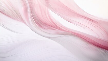 Pink fabric waves softly