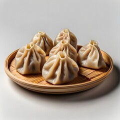 Har gow dumpling side view full length