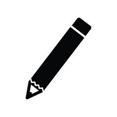 Construction pencil icon. Simple illustration of construction pencil vector icon for web design isolated on white background.