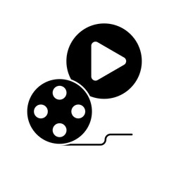 Obraz premium film concept line icon. Simple element illustration. film concept outline symbol design.