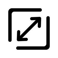 full screen concept line icon. Simple element illustration. full screen concept outline symbol design.