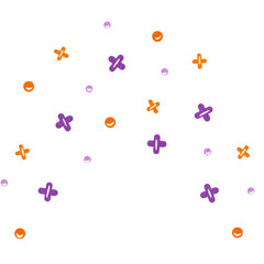 Twinkling Purple and orange Stars Clipart.
