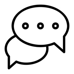 conversation line icon
