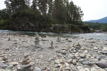 Symbol of the Altai Mountains is the turquoise Katun River