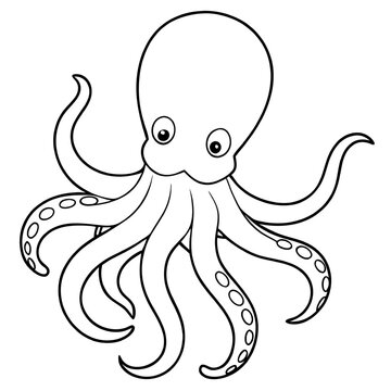 recommend clip art: Adorable Cartoon Octopus 