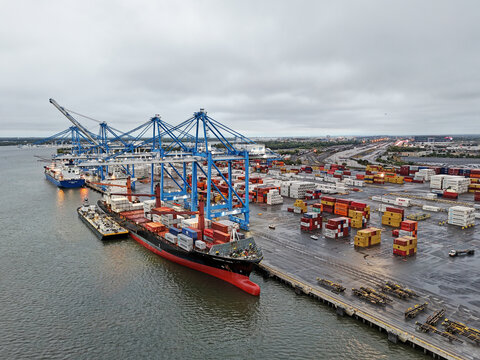 Philadelphia, Pennsylvania - September 28, 2024 - Philly Port On the Verge of a Port Strike 