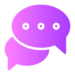 conversation gradient icon