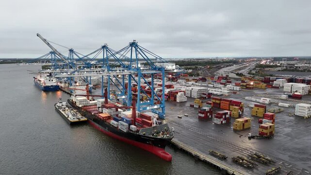 Philadelphia, Pennsylvania - September 28, 2024 - Philly Port On the Verge of a Port Strike 