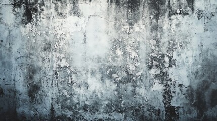 Fototapeta premium A weathered, distressed wall texture featuring shades of blue and gray, perfect for backgrounds or artistic projects.