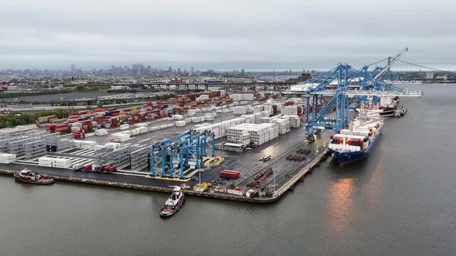 Philadelphia, Pennsylvania - September 28, 2024 - Philly Port On the Verge of a Port Strike 