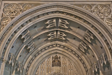 Canterbury, UK - September 14, 2024: Cathedral and Metropolitical Church of Christ at Canterbury