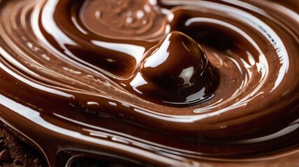 melted liquid chocolate texture. Banner background, postcard background, business card