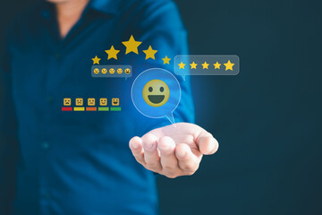 User experience rating. Customer evaluation of service quality leads to a ranking of corporate reputation.