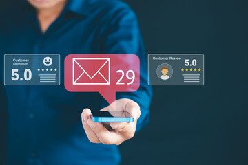 User rating, customer experience evaluation and service quality lead to corporate reputation rating.