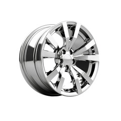 Obraz premium High-quality image of a polished alloy wheel rim with a sleek, modern design, perfect for automotive enthusiasts and car modification projects.