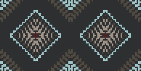 Shawl Ndebele Traditional Pattern Drawingfolk Embroidery, Aztec Geometric Ornament Print. Design for Carpet, Wallpaper, Clothing, Wrapping, Fabric