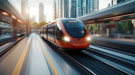 Modern Transportation System with High-Speed Train