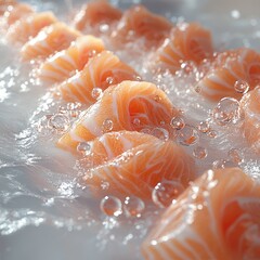 Fresh fish pieces Prepared fresh fish pieces