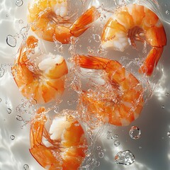 Chopped cooked shrimp