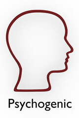 Psychogenic - mental concept