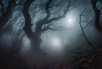 spooky halloween night