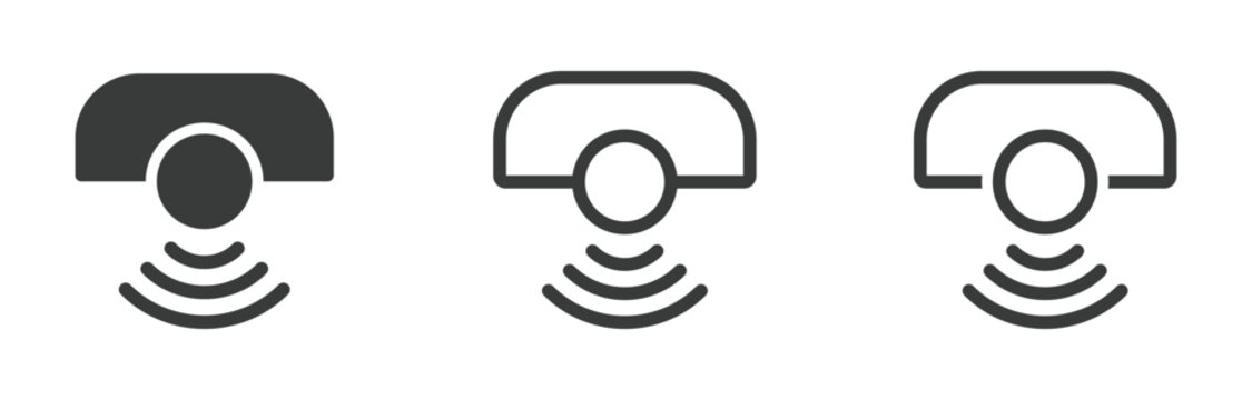 Laser sensor vector icon. Sensor icon