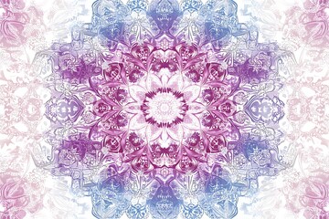 Flower Mandalas. Vintage decorative elements. Oriental pattern, illustration. Islam, Arabic, Indian, turkish, pakistan, chinese, ottoman motifs