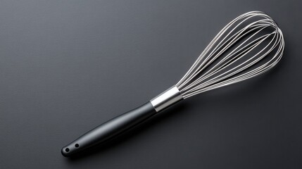 Elegant Black Whisk on Dark Surface