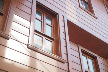 Contemporary Architectural Design Showcasing Beautiful Wooden Window Frames and Features