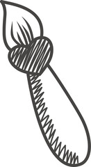 Brush handdrawn doodle school stuff