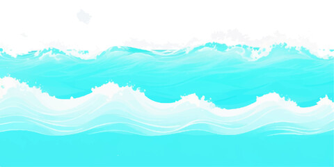 Transparent abstract soft green and blue  abstract water color ocean wave texture background. Banner Graphic Resource as background for ocean wave and water wave abstract graphics	