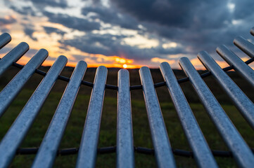 Pacific Percussion Day. RCM Festival of Percussion. Percussion Day. Playing Outdoor Xylophone During Sunset