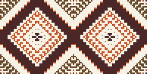 Palestinian Simple Arabic Geometric Patternfolk Embroidery, Aztec Geometric Ornament Print. Design for Carpet, Wallpaper, Clothing, Wrapping, Fabric