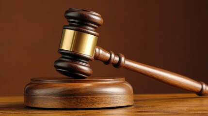 Gavel on Sound Block  Justice  Law  Courtroom  Auction  Decision  Symbol of Law