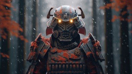 Fototapeta premium Samurai in the Forest